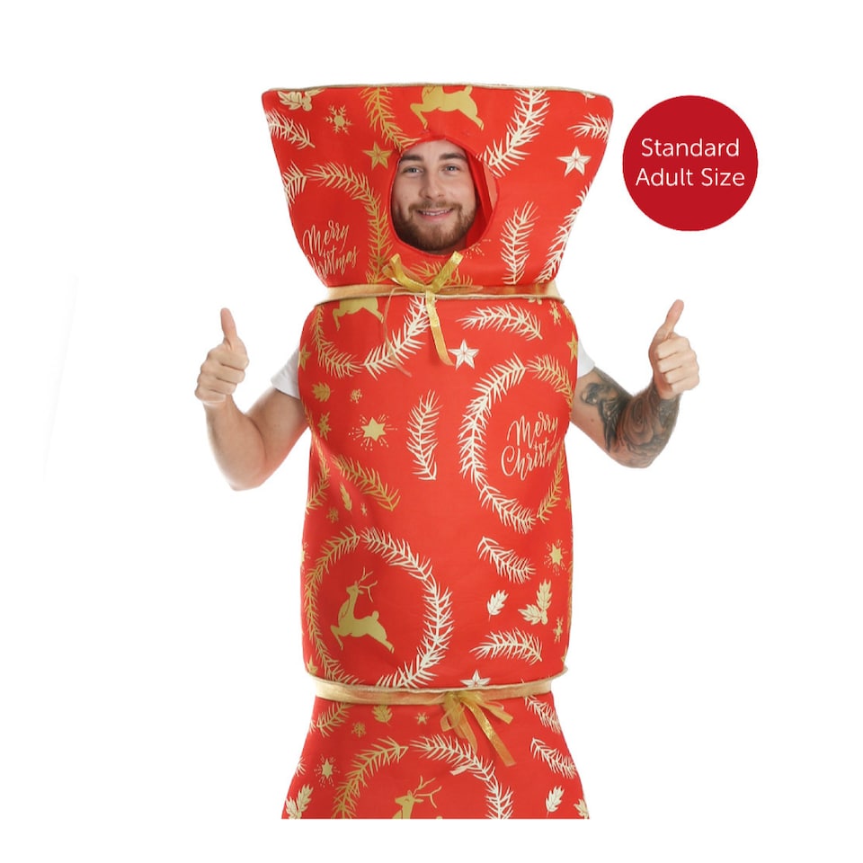 image 1 of Christmas Cracker Costume | Red | One Size