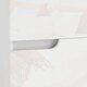 image 9 of HOMCOM Bedside Table, Bedside Cabinet with 2 Drawers, Modern Side Table with Storage for Bedroom, Living Room, High Gloss White
