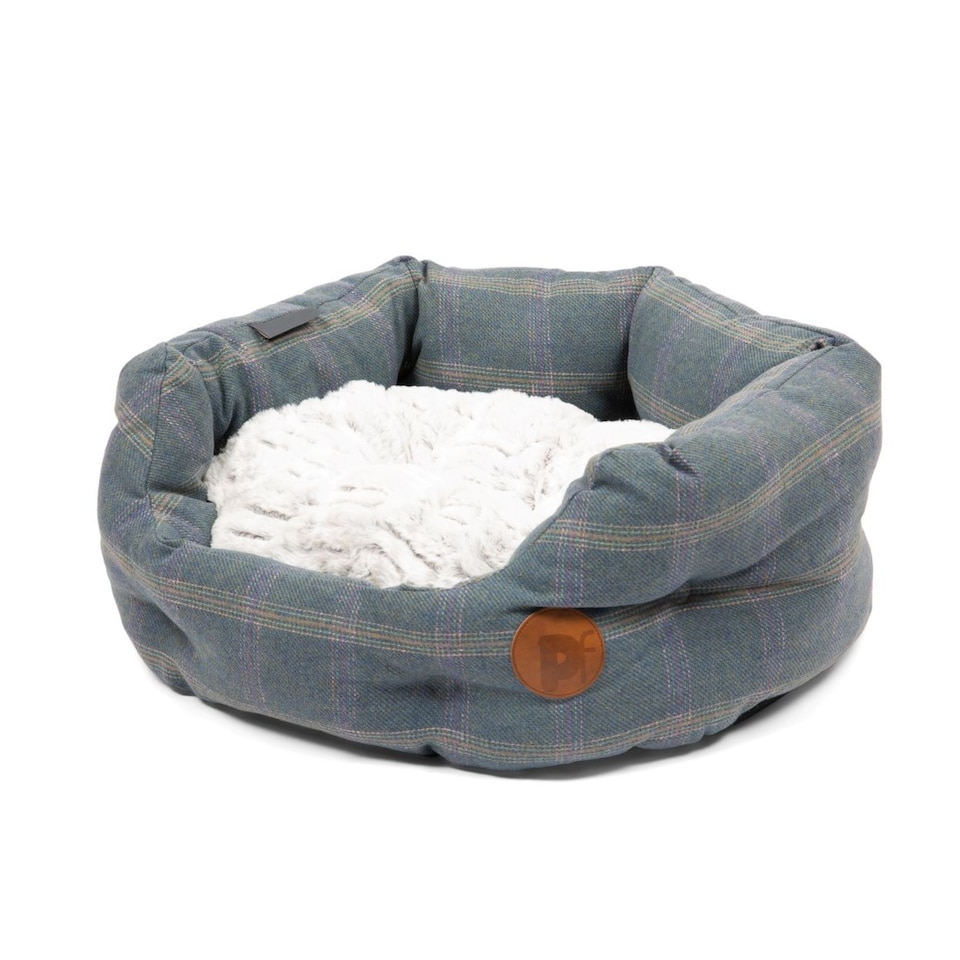 image 1 of PETFACE HEATHER TWEED OVAL PET BED LRG