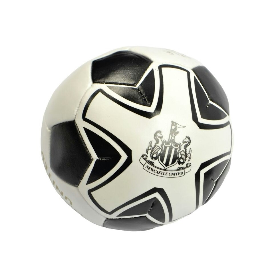 image 1 of Newcastle United FC Mini Soft Football - Black/White - 4in