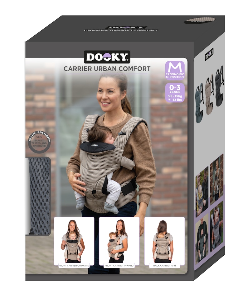 image 1 of Dooky Urban Comfort Carrier Grey Sapphire