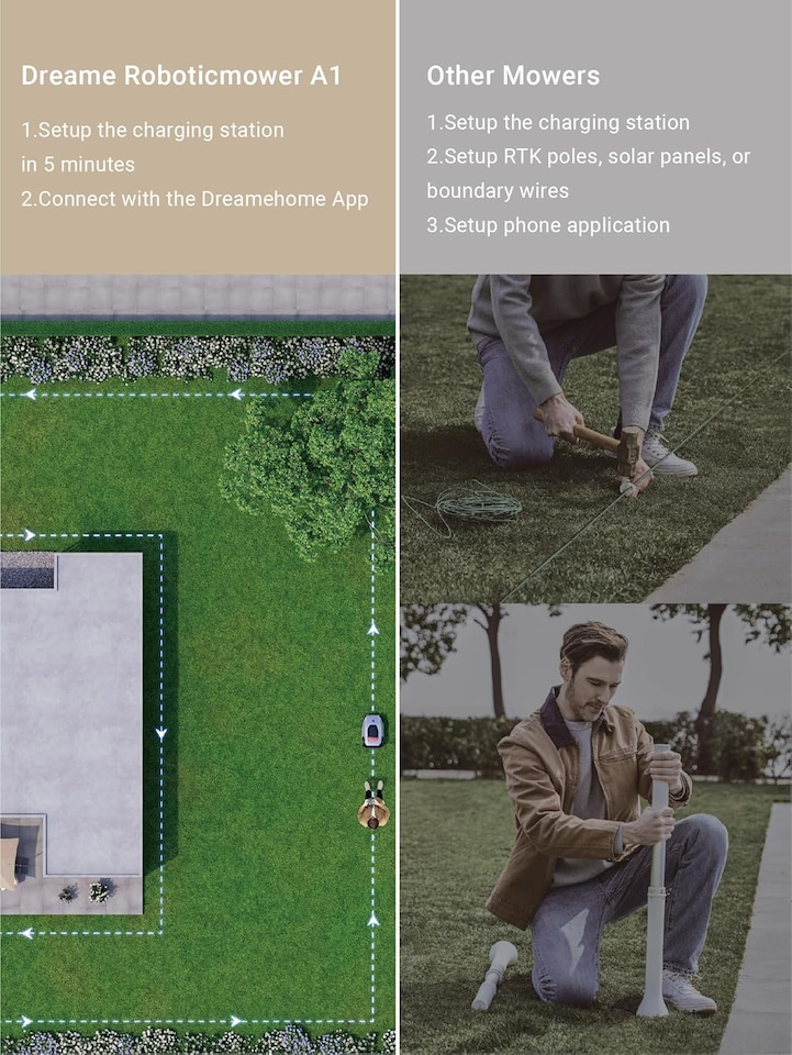 image 1 of Dreame A1 Pro smart robot mower