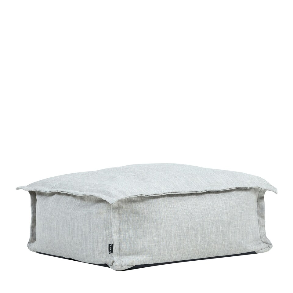 image 1 of icon Dolce Indoor Outdoor Pouffe Footstool Grey Bean Bags Grey