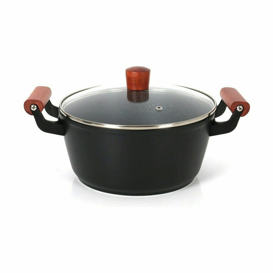image 1 of Casserole with glass lid Quttin Doha 39 x 28 x 15 cm (4 Units) N/A