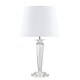 image 3 of ValueLights Davenport Extra Large Crystal Table Lamp Large White Tapered Shade
