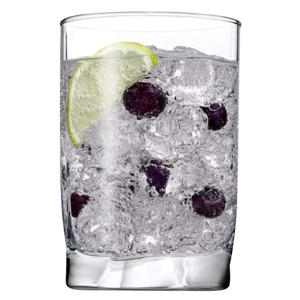 image 1 of 250ml Small Highball Tumbler Drinking Glasses, Ideal for Water, Whiskey, Juice, and Cocktails, Perfect for Home or Bar Use, Durable and Stylish Design, Clear Glass (Set of 6) | Clear | Water Glasses