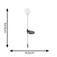 image 4 of ValueLights 2 Pack Solar Powered Outdoor Fairy Globe Spike Lights Garden Stake Lamp