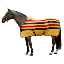 Whitaker Aintree Standard-Neck Stripe Horse Fleece Rug - Yellow - 6´ 9"