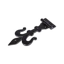 Hammer & Tongs Fleur De Lis T-Hinge - W235mm - Black | Black | Black