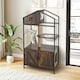 image 4 of COSTWAY Enclosure Litter Box Industrial 150CM Cat Tree