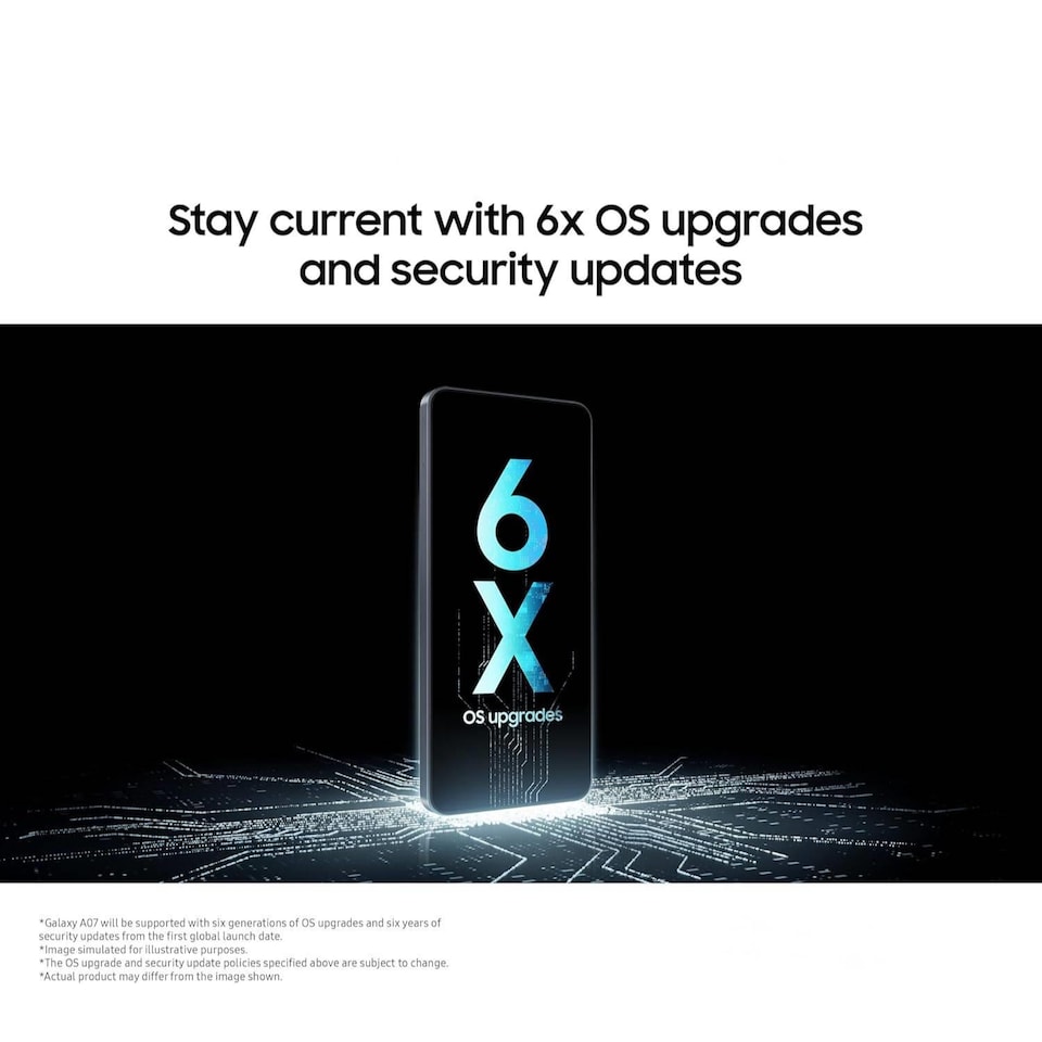 image 1 of Samsung Galaxy A07 LTE 64GB 4GB RAM Dual SIM Smartphone Black