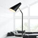 image 3 of First Choice Lighting Dakotta Matt Black & Brushed Gold Adjustable Desk Lamp Black | Bronze