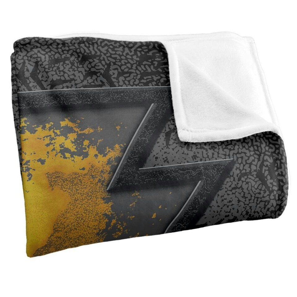 image 1 of Black Adam Paint Logo Blanket - Multicoloured - One Size