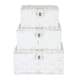 image 2 of Set of 3 Twisted White Paper Rope Storage Basket White | White