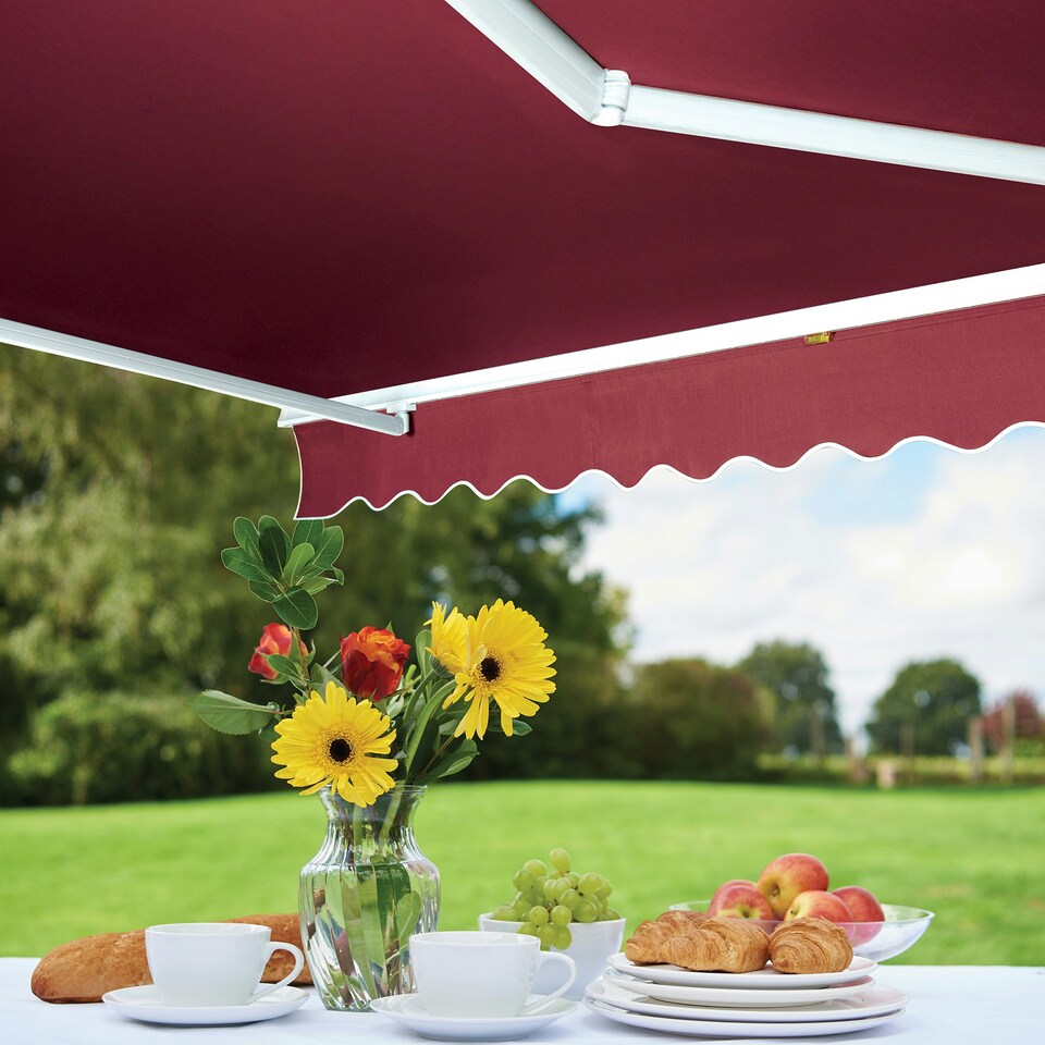 image 1 of Greenhurst Royal Red retractable awning | Red | 2.5m | 1