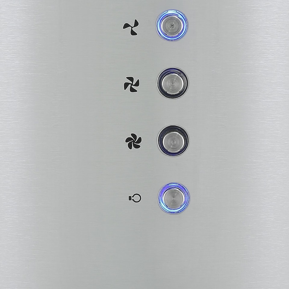 image 1 of Cookology 35cm Stainless Steel Cylinder Island Cooker Hood - Energy Rating A++