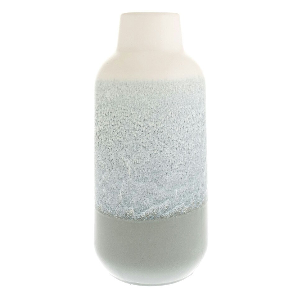 image 1 of Hestia Reactive Glaze Grey Vase