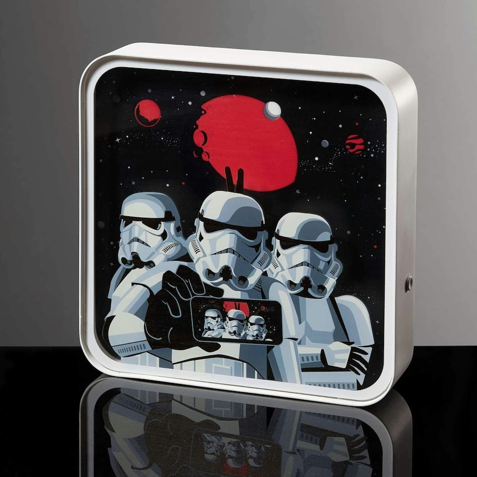 image 1 of Star Wars Stormtrooper Perspex Desk Lamp | Black