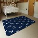image 3 of Anchors on Navy Background (Rug) | Blue | M