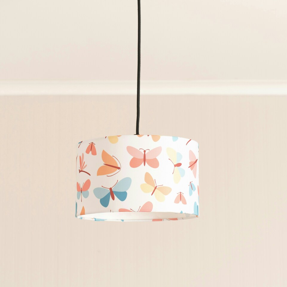 image 1 of ValueLights Kids Butterfly Easy Fit Ceiling Light Shade - Bulb Included