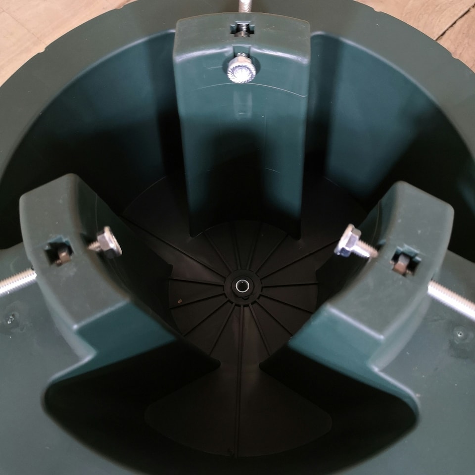 image 1 of 40cm Dark Green Plastic Christmas Tree Stand with Water Tank