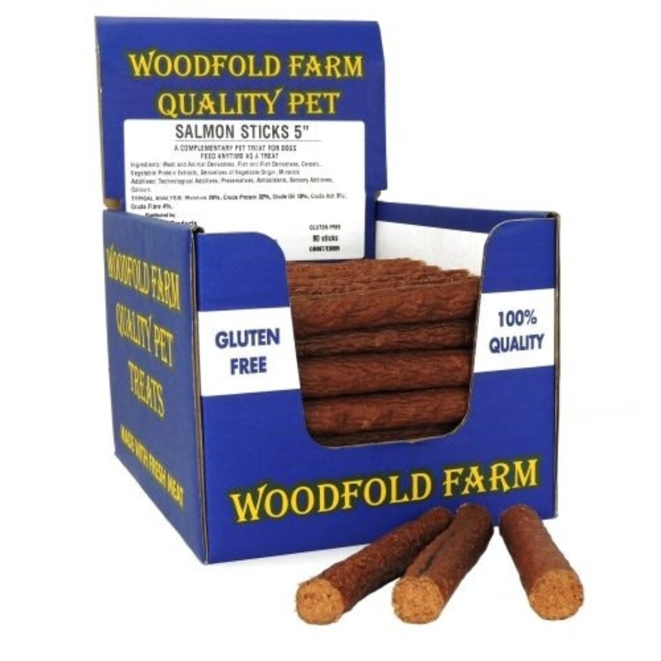 Woodfold Farm Salmon Stick 5" (Pack of 80)