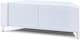 image 5 of MDA Designs CORVUS Corner-Friendly Gloss White Contemporary Cabinet with White Profiles White BeamThru Glass Doors Suitable for Flat Screen TVs up to 50" | White | 1