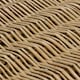image 4 of JVL Handmade Buff Wicker Hampers with Faux Leather Straps, Small