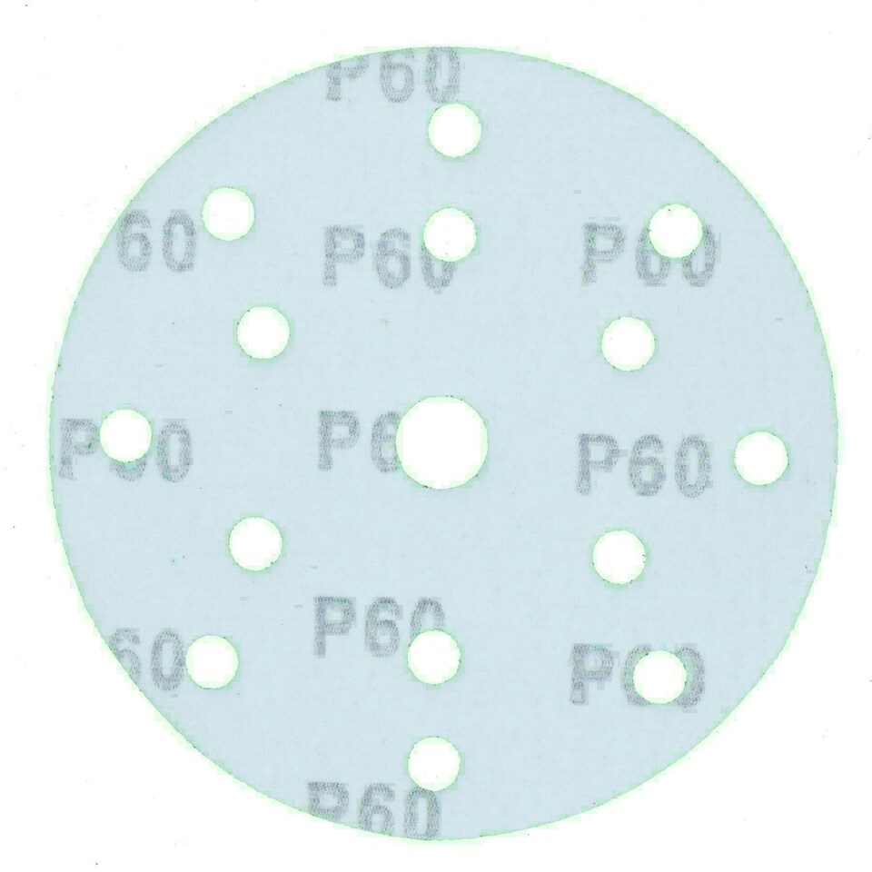 image 1 of 150mm Self Adhesive Hook + Loop Ceramic Abrasive Sanding Discs 60 Grit 100pc