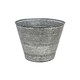 image 1 of Ribbed Planter - Iron - L37 x W37 x H34 cm - Galvanised Grey
