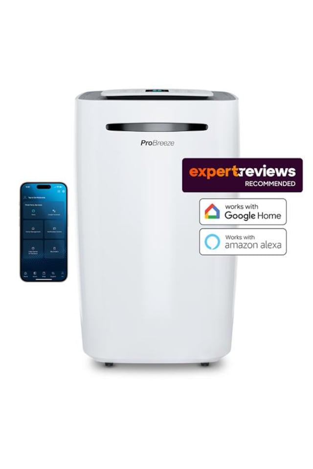 image 1 of Pro Breeze 20L Compressor Dehumidifier with WIFI /White