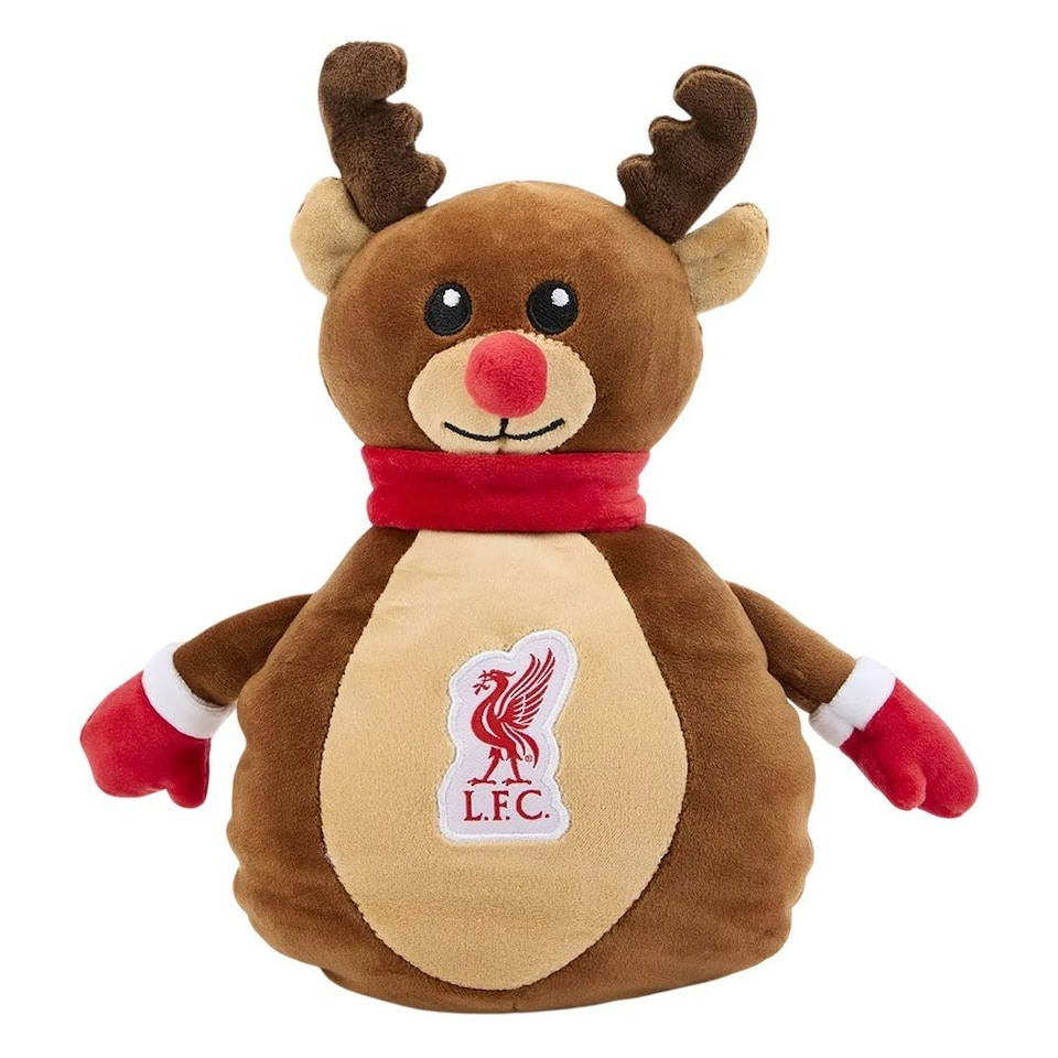 image 1 of Liverpool FC Reindeer Plush Toy - Brown/Beige - One Size