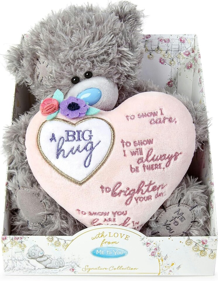 image 1 of Me To You Bear 9" Big Hugs Padded Heart