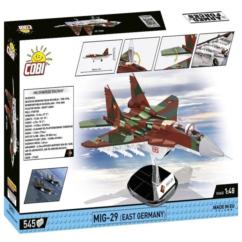 image 1 of MIG 29 DDR brick plane model - COBI 5851 - 590 bricks
