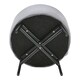 image 5 of Living and Home Contemporary Velvet Ottoman Metal Legs