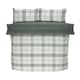 image 4 of Harris Check Polyester Duvet Cover Set with Pillowcase | Grey | Single | 1