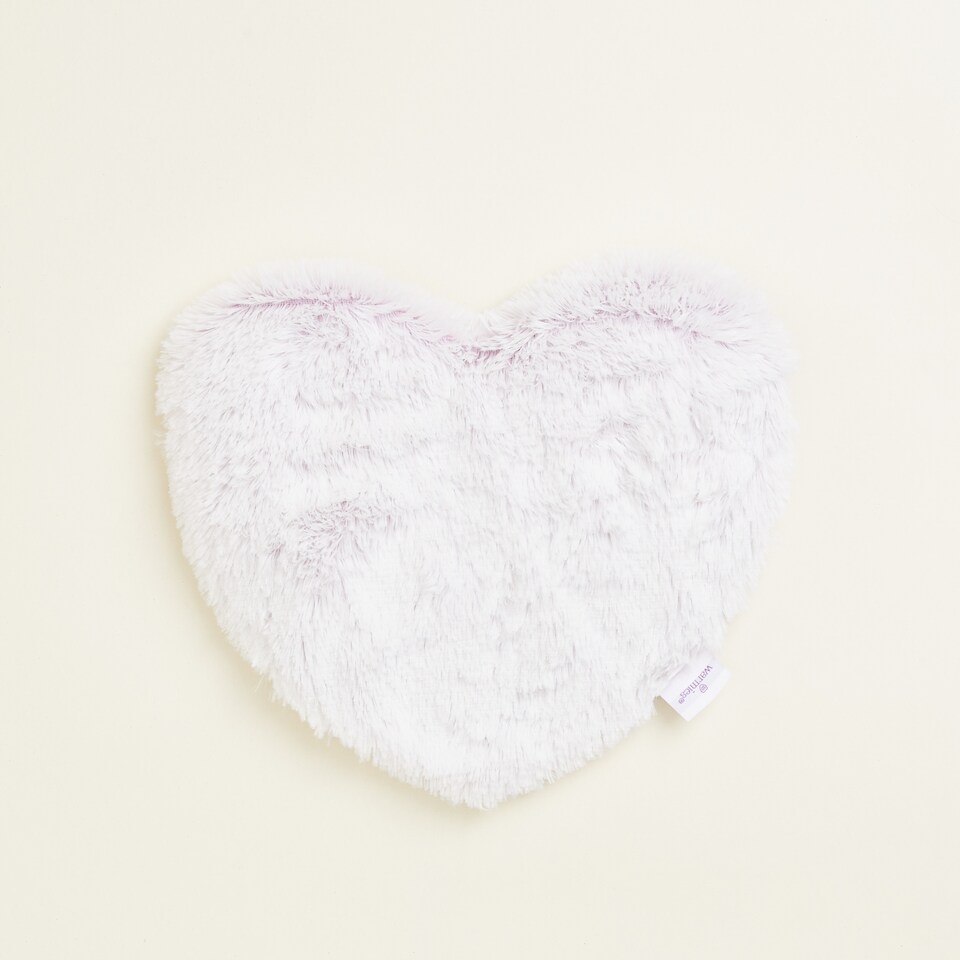 image 1 of Warmies Microwavable Heart Heat Pad Marshmallow Pink