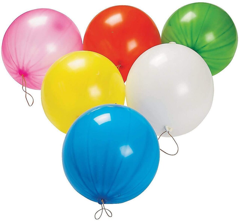 image 1 of Punch Balloons Multicolour for Party Gifts Stocking Fillers 10 pcs