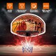 image 5 of COSTWAY Wall Mounted Basketball Hoop Backboard Set Rim 42cm Red | Standard