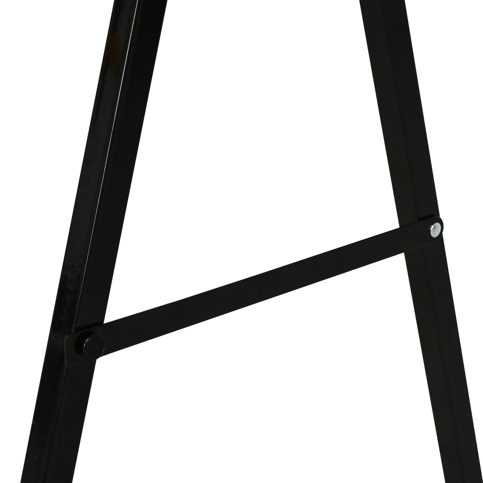 image 1 of HOMCOM Set Of 2 Folding Saw Horses Steel Frame w/ Anti-Slip Platform Handle DIY