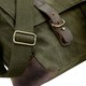 image 2 of Quadra Heritage Waxed Canvas Messenger Bag - Olive Green - One Size Green