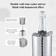 image 3 of Buckingham Double Wall Stainless Steel Professional Wine Cooler 1.5 Litre / 20 cm , hammered effect