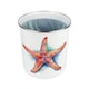 image 3 of Vibrant Starfish Food Waste Caddy - Metal 2L Decorative Kitchen Compost Bin