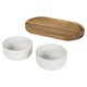 image 2 of Seasons Ceramic Serving Bowl Set | White | White | One Size | 1