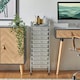 image 2 of VonHaus White 10 Drawer Storage Trolley With 360° wheels
