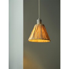 Osram Decor Raffia Pendant Ceiling Light E27 Green Max 1x15W LED Modern Indoor | Brown | Brown | 1