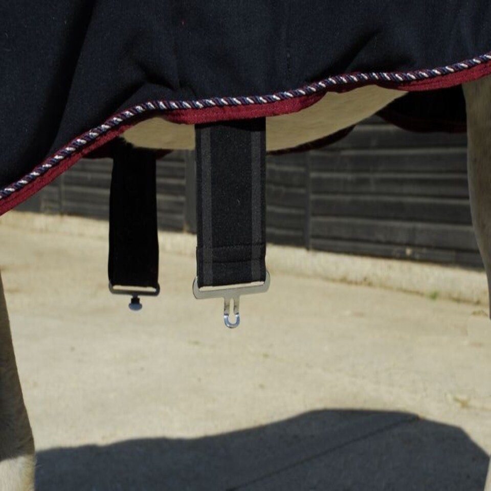 image 1 of Rhinegold Comfey Collar Fleece Rug Blue | Size: 6ft 0
Colour: Navy Blue