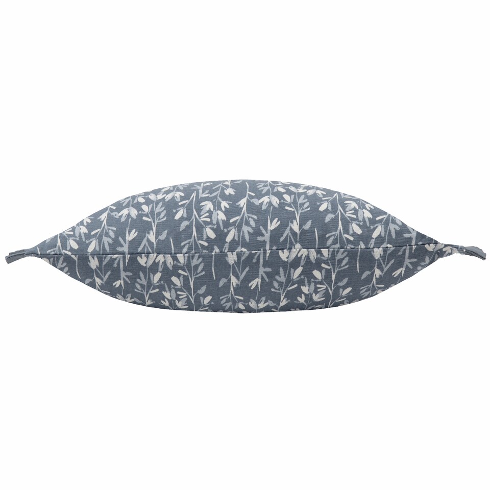 image 1 of Wylder Belle Cotton Cushion, French Blue, 30 x 50cm