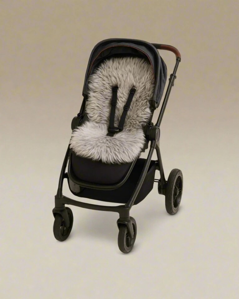 image 1 of Naturally Sheepskins Baby Deluxe Sheepskin Pram liner