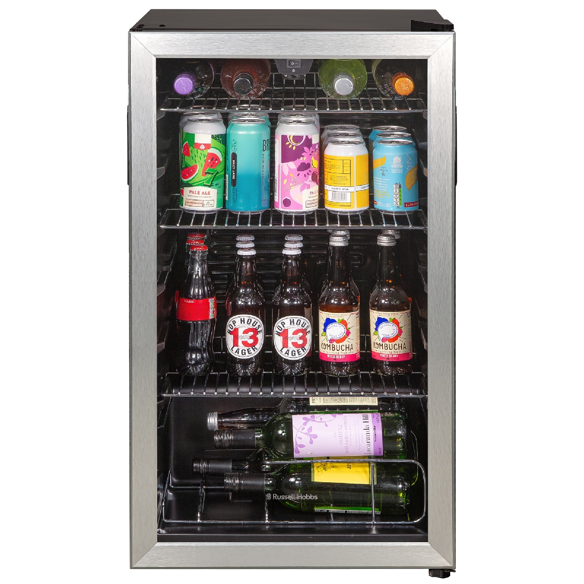 Russell Hobbs Beverage Cooler 93L with Temperature Control Stainless Steel RH48BC101SS